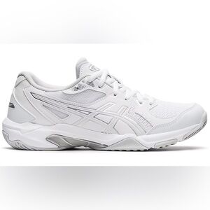 ASICS Gel-Rocket 10 White Silver Volleyball Shoes 1072A056 Women's Size 10